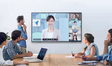 مانیتور صفحه نمایش لمسی 4K مدرسه با پنل تخت هوشمند تعاملی 75 اینچی H10S