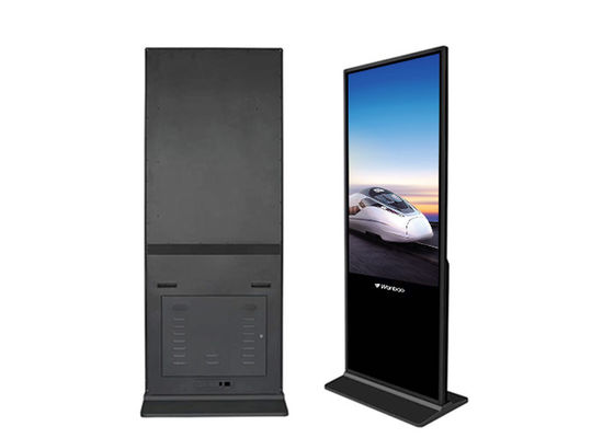 صفحه نمایش لمسی تعاملی LED طبقه نمایشگر پخش کننده LCD 65 '' صفحه بزرگ
