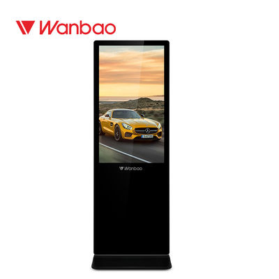 نمایشگر تبلیغات دیجیتالی داخلی 65 اینچ ، پخش کننده LCD تبلیغاتی ایستاده در طبقه