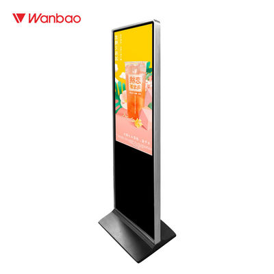 نمایشگر LED تبلیغات داخلی FHD ، صفحه نمایش لمسی 65 اینچ تنها علائم ایستاده