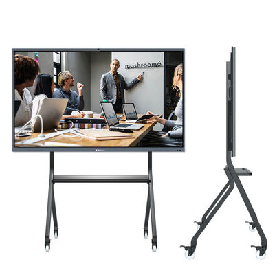 صفحه نمایش لمسی LCD 55 اینچی تعاملی تخته سفید روان در حال اجرا است