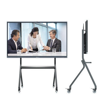 صفحه نمایش لمسی LCD 55 اینچی تعاملی تخته سفید روان در حال اجرا است