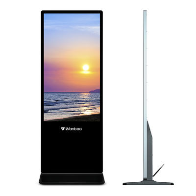 کف نرم افزار صفحه نمایش تبلیغاتی LCD 50 اینچ ایستاده