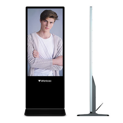 32 - 65 اینچ ال سی دی نمایشگر تجهیزات تبلیغاتی Digtal طبقه ایستاده پخش کننده تبلیغات LCD