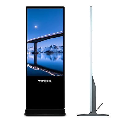 صفحه نمایش لمسی 50 اینچی کیوسک Wifi 3G Advertising Player Digital Signage نمای تبلیغاتی دیجیتال ساینیج