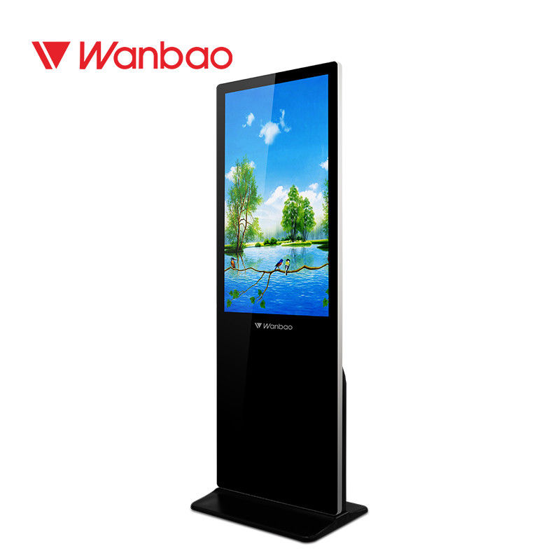 نمایشگر تبلیغات دیجیتال داخلی ایستاده رایگان با صفحه نمایش لمسی LCD برای بازار