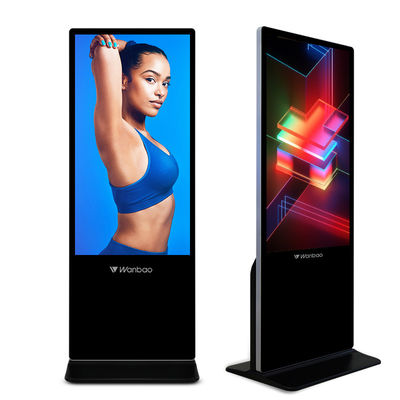 صفحه نمایش لمسی 50 اینچی کیوسک Wifi 3G Advertising Player Digital Signage نمای تبلیغاتی دیجیتال ساینیج